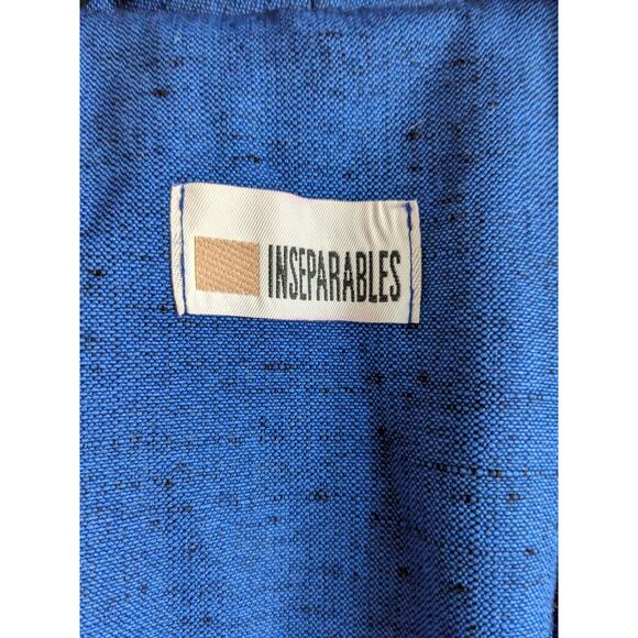 Insepeables Women's Blue Long Sleeve 2 Button V-neck Jacket Size 12 - Picture 3 of 4